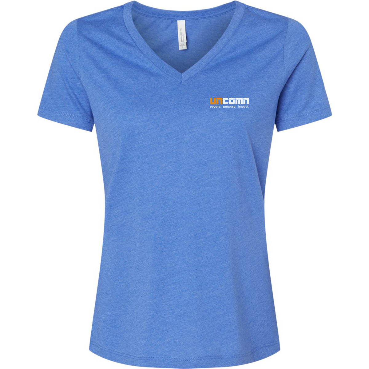 Women's Relaxed Heather CVC V-Neck Tee