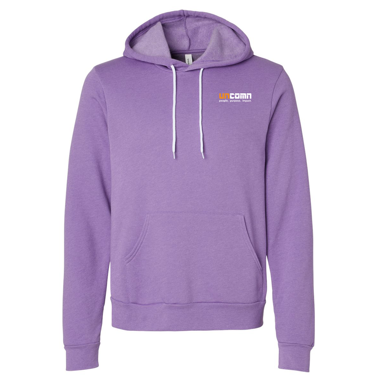 BELLA+CANVAS® Unisex Sponge Fleece Pullover Hoodie - Heather Team Purple