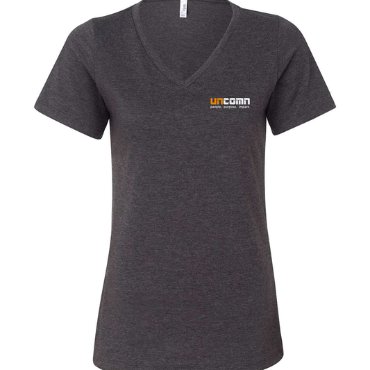 Women's Relaxed Heather CVC V-Neck Tee
