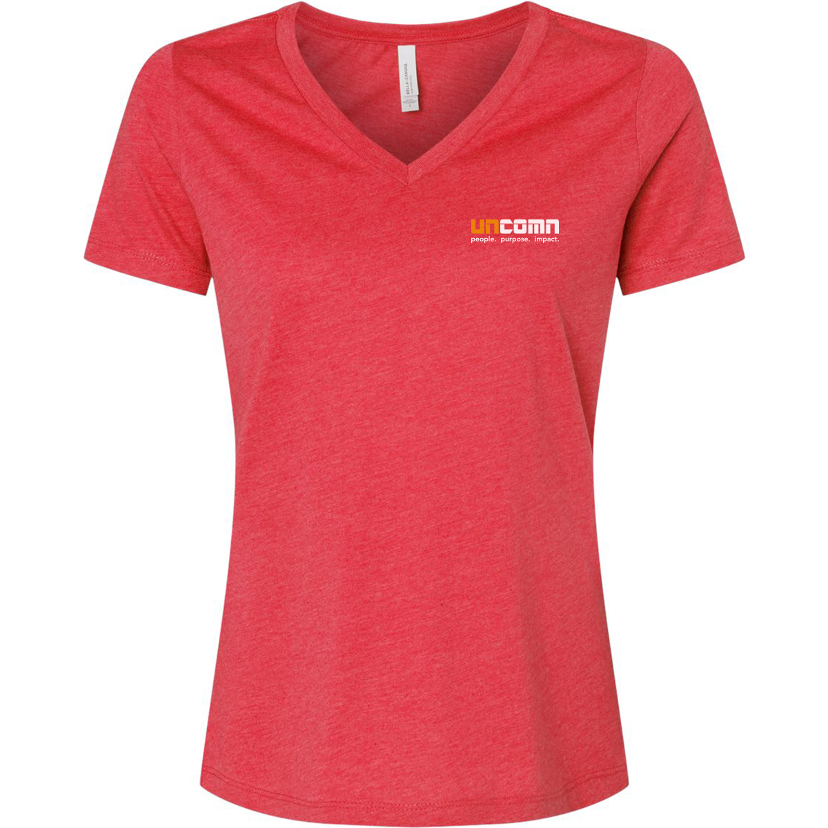 Women's Relaxed Heather CVC V-Neck Tee
