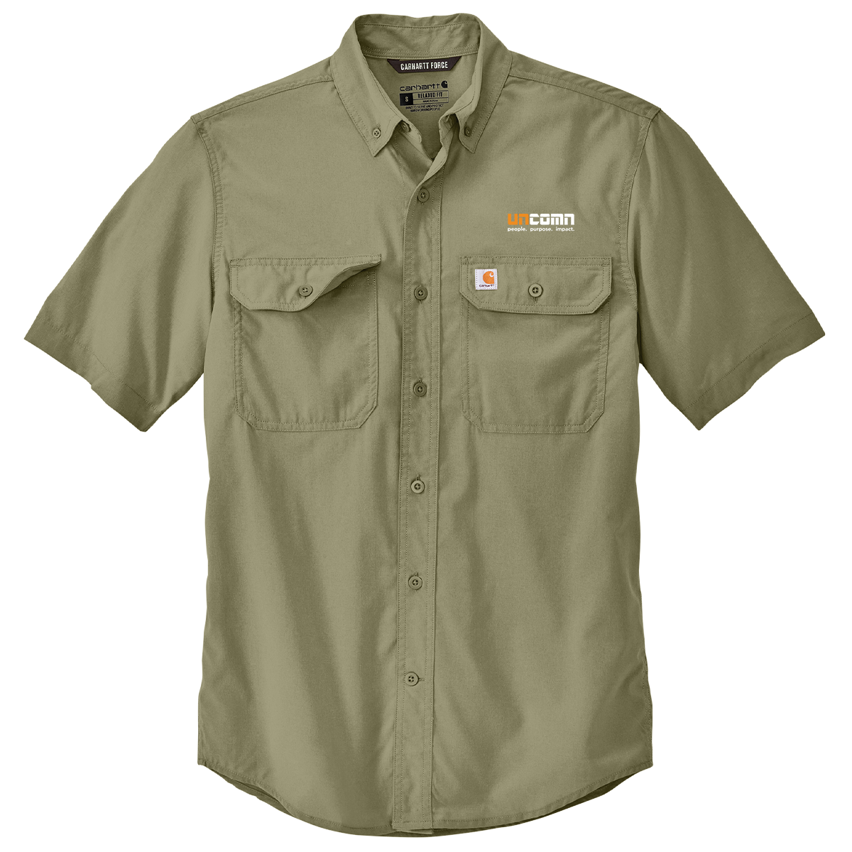 Carhartt Force® Solid Short Sleeve Shirt - Burnt Olive