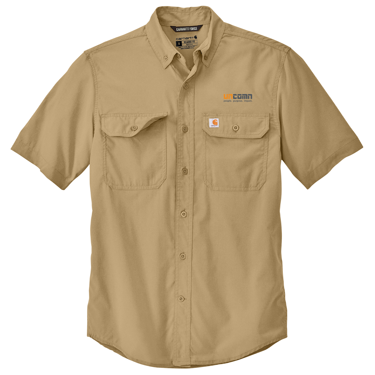 Carhartt Force® Solid Short Sleeve Shirt - Dark Khaki