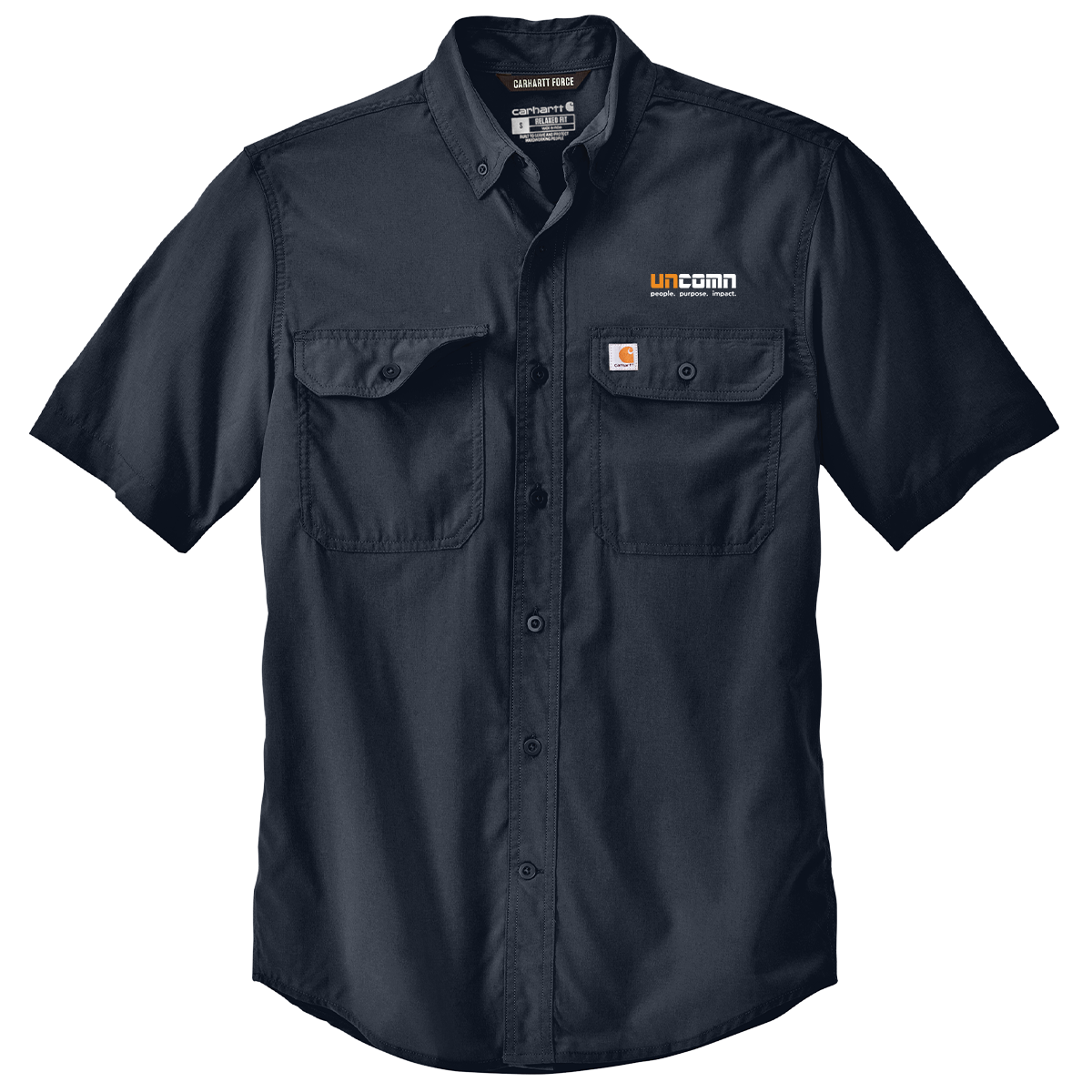 Carhartt Force® Solid Short Sleeve Shirt - Navy