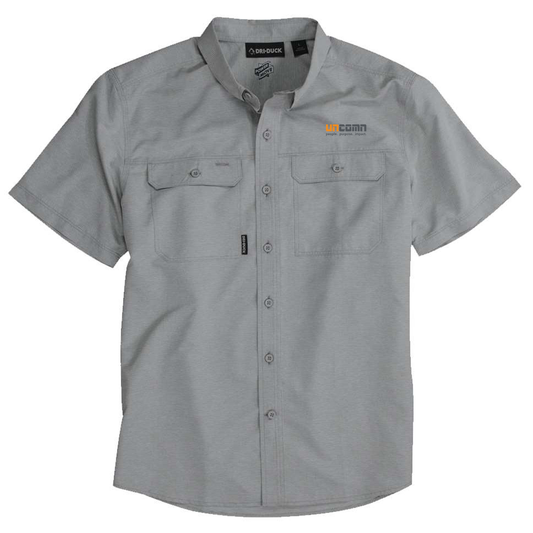 UNCOMN Men's Crossroad Woven Short Sleeve Shirt Grey