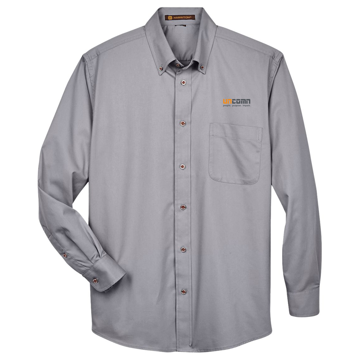 Men's Easy Blend™ Twill Shirt - M500 - Dark Grey