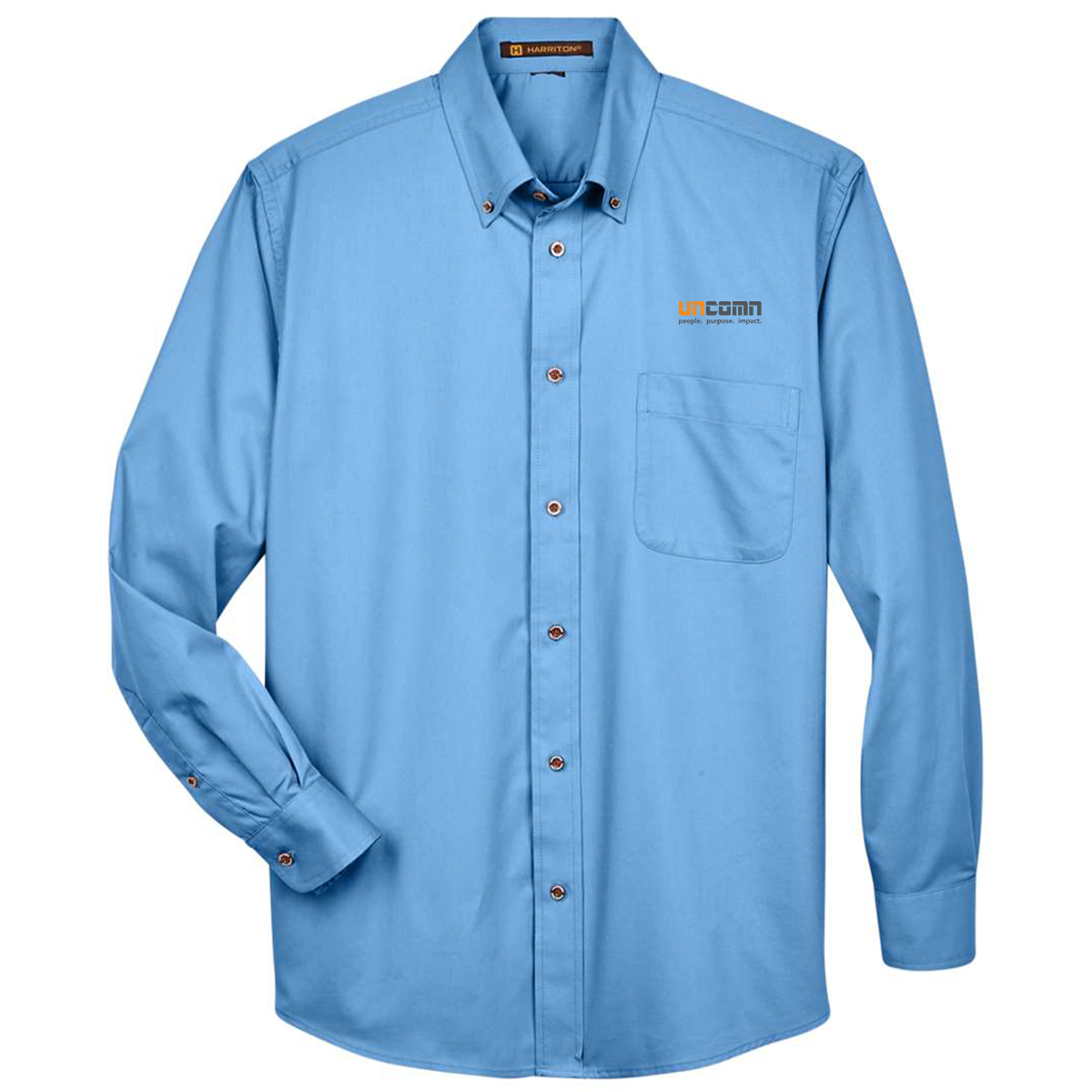 Men's Easy Blend™ Twill Shirt - M500 - Light College Blue