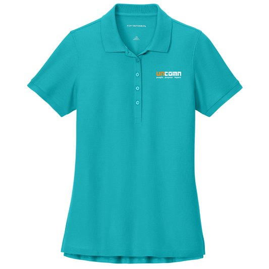 Port Authority Wearever Signature Pique Polo Ladies - Aquamarine