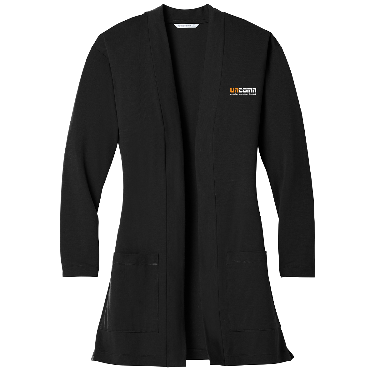 Port Authority Women's Concept Long Pocket Cardigan - Black